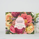 Bright Waterverf Floral Memorial Flyer (Staand voorkant)