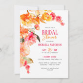 Bright Waterverf Floral Vrijgezellenfeest/brunch Kaart (Voorkant)