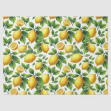 Bright Waterverf Lemons Decoupage