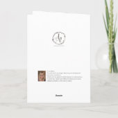 Bright waterverf wilde bloemen schriftkaart bedankkaart (Achterkant)