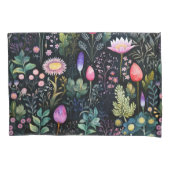 Bright Waterverf Wildflower Botanical Pattern Kussensloop (Voorkant)