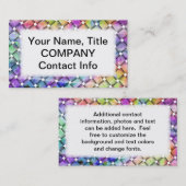 BRIGHT WEAVE  BUSINESS CARD TEMPLATE VISITEKAARTJE (Voorkant / Achterkant)