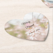 Bright Weping Cherry Wedding Kartonnen Onderzetters (Gekanteld)