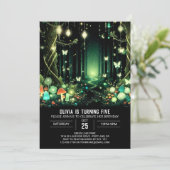 Bright Whimsy Woodland Digitale Verjaardag Kaart (Staand voorkant)