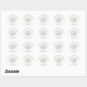 Bright White Business Bedankt Ronde Sticker (Vel)