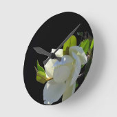 Bright White Magnolia Ronde Klok (Hoek)