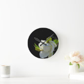 Bright White Magnolia Ronde Klok (Huis)
