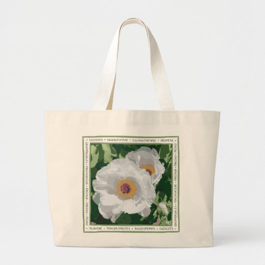 Bright White Peony Tas (Voorkant)