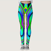 Bright & Wild Rainbow Hue Abstract Leggings (Voorkant)