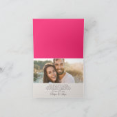 Bright Wildflower Boeket Vrijgezellenfeest Bedankkaart (Binnen)