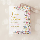 Bright Wildflower Meadow Vrijgezellenfeest Welkom Poster