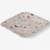 Bright Wildflower Party Paper Borden Papieren Bordje (Gebogen)