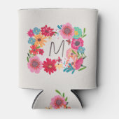 Bright Wildflower Vrijgezellenfeest Party Blikjeskoeler (Voorkant)