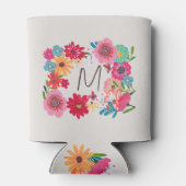 Bright Wildflower Vrijgezellenfeest Party Blikjeskoeler (Achterkant)