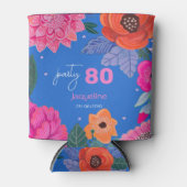 Bright Wildflower Zomerverjaardagsfeest Blikjeskoeler (Voorkant)