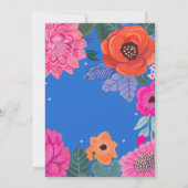 Bright Wildflower Zomerverjaardagsfeest Kaart (Achterkant)