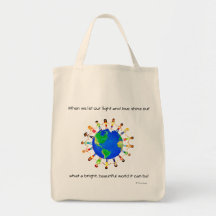 Bright World Canvas tas