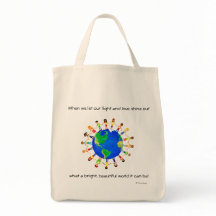 Bright World Canvas tas