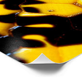 Bright Yellow Black Snake Skin Scales Animal Print Perfect Poster (Hoek)