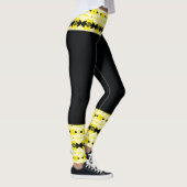 Bright Yellow & Black Tribal Leggings (Rechts)