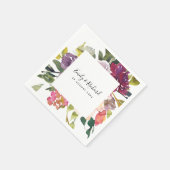 BRIGHT YELLOW BLUSH BURGUNDY FLORAL BUNCH WEDING SERVET (Hoek)