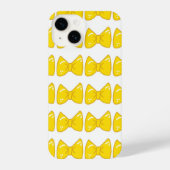 Bright Yellow Bow Phone Case- cute Girly Ribbon iPhone Hoesje (Achterkant)