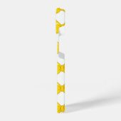 Bright Yellow Bow Phone Case- cute Girly Ribbon iPhone Hoesje (Linkerkant)