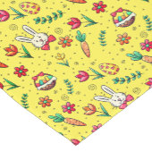 Bright Yellow Easter Pattern Table Runner Korte Tafelloper (Hoek)