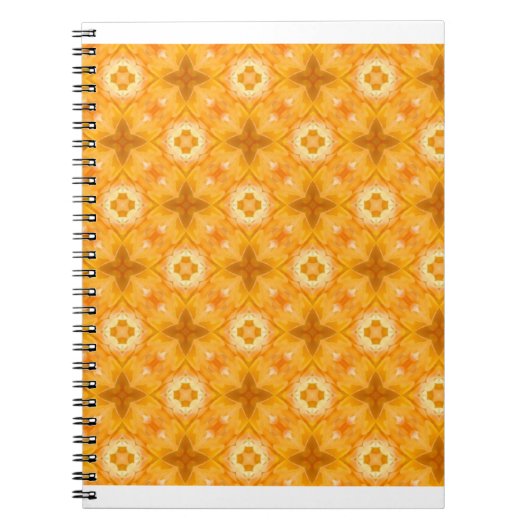 Bright yellow geometric patterns notitieboek (Voorkant)