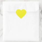 Bright Yellow Heart Sticker (Tas)
