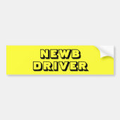 Bright Yellow New - NEWB - Driver Bumpersticker (Voorkant)