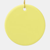 Bright Yellow Plain Elegant Professional Modern Keramisch Ornament (Achterkant)