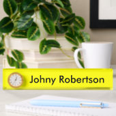Bright Yellow Plain Elegant Professional Modern Naambordje