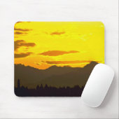 Bright Yellow Sky Muismat (Met muis)