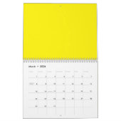 Bright Yellow Solid Background | Bold Modern Look Kalender (Mar 2026)