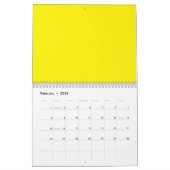 Bright Yellow Solid Background | Bold Modern Look Kalender (Feb 2026)