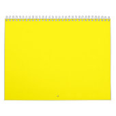Bright Yellow Solid Background | Bold Modern Look Kalender (Hoes)