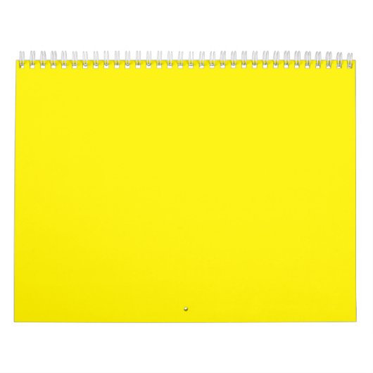 Bright Yellow Solid Background | Bold Modern Look Kalender (Hoes)