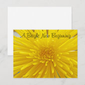 Bright Yellow Spiky Dahlia Foto van jou Briefkaart (Voorkant / Achterkant)