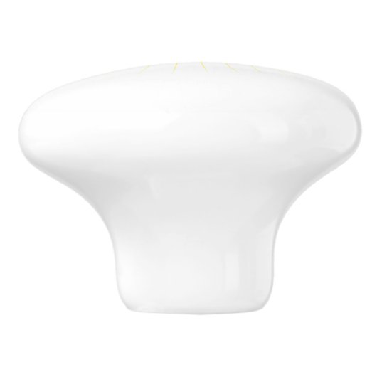 Bright Yellow Star Mark on Stylish Ceramic Knob Keramische Knop (Zijkant)