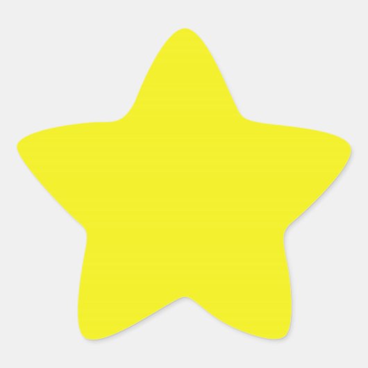 Bright Yellow Star Sticker (Voorkant)