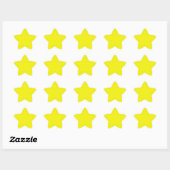 Bright Yellow Star Sticker (Vel)