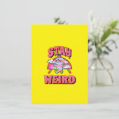 Bright Yellow Wallpaper | Bold Minimalist Design Bedankkaart (Staand voorkant)