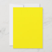 Bright Yellow Wallpaper | Bold Minimalist Design Bedankkaart (Achterkant)