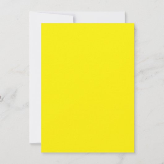 Bright Yellow Wallpaper | Bold Minimalist Design Bedankkaart (Achterkant)