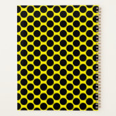 Bright Yellow with Black Dot Style 8.5"x11" Planner (Achterkant)