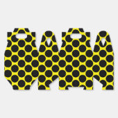 Bright Yellow with Black Dot Style Gable Bedankdoosjes (Ongevouwen)