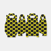 Bright Yellow with Black Dot Style Gable Bedankdoosjes (Uitgevouwen)
