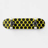 Bright Yellow with Black Dot Style Persoonlijk Skateboard (Horizontaal)