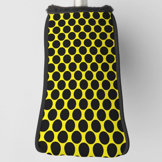 Bright Yellow with Black Dot Style Putter Cover (Draai 90)
